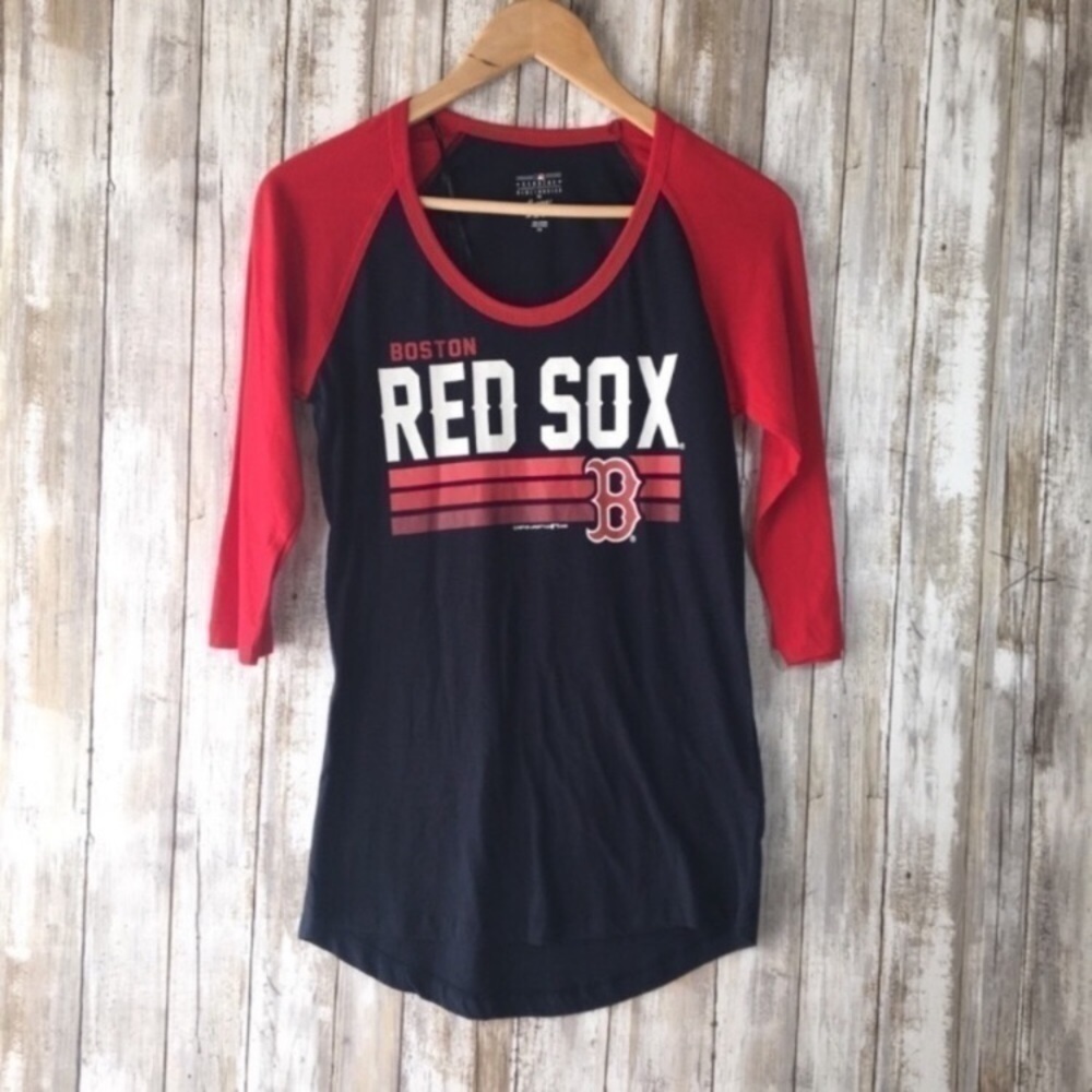 MLB Boston Red Sox Women's Tee - Red and Black